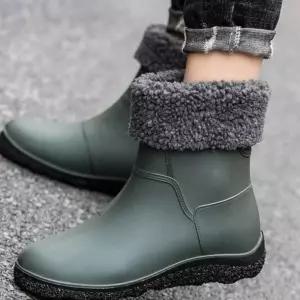 고무장화 레인부츠 털안감 남자 눈오는날 기모 뽀글이