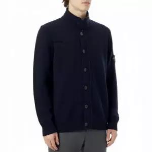 스톤아일랜드 램스울 버튼업 데일리 니트 가디건 5100047