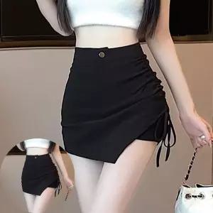 A라인반바지 하이웨스트 셔링 언발 A라인 스커트팬츠 NF-4