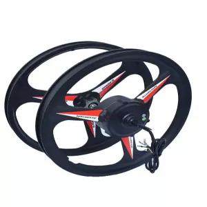 전기자전거 변환키트 디스크 브레이크 스노우 보조 기어 개조 앞 마찰식 바퀴