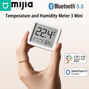 샤오미 미지아 스마트 온습도계 3 미니 2.1인치 LCD 디지털 디스플레이 고정밀 센서 모니터링 작업 미홈 앱