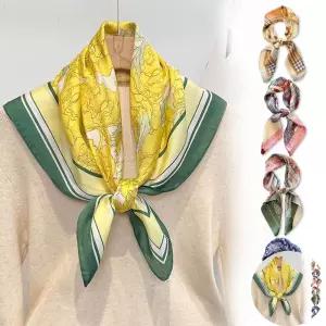 정사각 패턴 실크 정사각 쁘띠 스카프 17종 LM-0563 쁘띠스카프