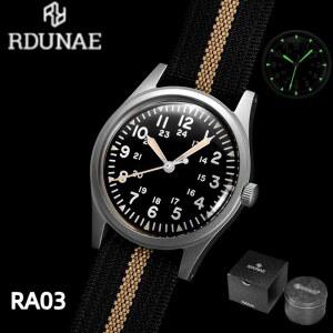 RDUNAE 새로운 남성 쿼츠 시계 yota 2035 RA03 34 5mm G10 빛나는 K1 유리 방수 50m 미네랄 reloj hombre