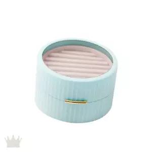 원형 이층 보석함 쥬얼리 수납 케이스 반지 귀걸이 목걸이 액세서리 정리 보관