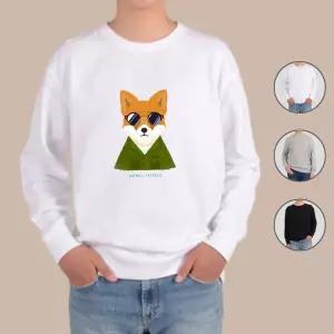 맨투맨 남여공용 여우 멋진 동물 친구들 디자인