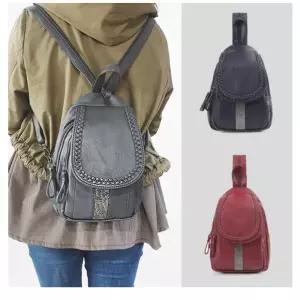 오필리아 가죽느낌 그대로 여성 백팩겸용 슬링백 벨트백 벨트미니백 멀티가방 낚시가방 20대 스마트스링백