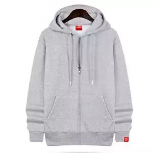 남성 여성 캐주얼 패션 무지 세미오버핏 후드집업