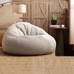 대형 빈백소파 1인용 쿠션 거실 쇼파 아이보리 컴포트 릴렉스 라운지체어 1인쇼파