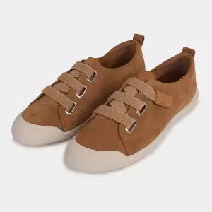 [슈펜] 퍼 밴딩 가죽 스니커즈 (HPWPDD4V01-T)