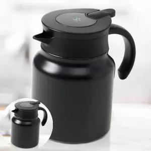 티 차망 보온주전자 온도표시 블랙 900ml