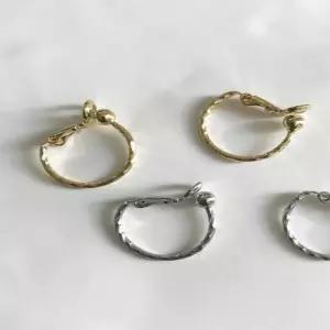 로그미니링 귀걸이/귀찌