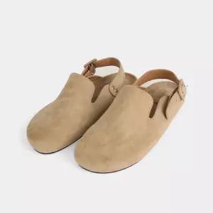 [슈펜] 코지 스웨이드 버클 클로그 (HPCV8D401W-T)