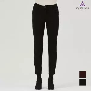 [올리비아로렌][VVOLIVIA] 자수 포인트 베이직 팬츠_VVCDLUW9311