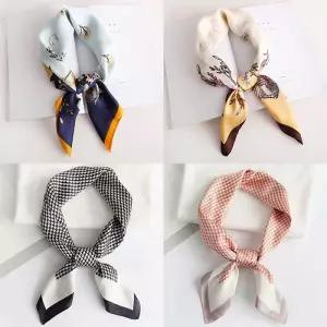 유니크 패턴 데일리 여성 10종 실크 스카프 SCF002