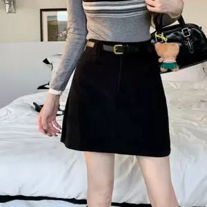 골덴 벨트 셋업 속바지 일체형 미니 스커트