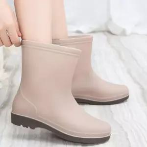 여성 안감 기모 방한 심플 디자인 미들기장 장화