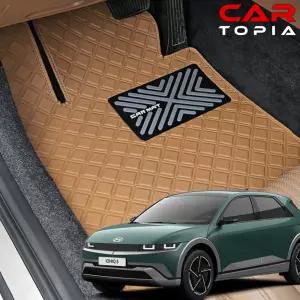 더뉴 아이오닉5 스퀘어 가죽 바닥매트 자동차 카매트 발판 페이스리프트 용품