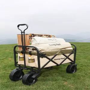 캠핑웨건 캠핑카 야외 피크닉 수레 다용도 장보기 접이식