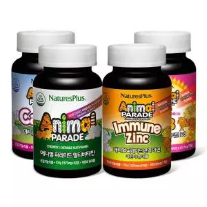 메온셀 [어린이비타민/영양제] 애니멀퍼레이드 4종(어린이멀티/칼슘/아연/비타민D) 튼튼세트