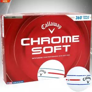 캘러웨이 26년 크롬소프트 360 트리플트랙 골프볼 3피스 화이트