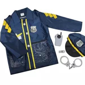 직업의상 경찰관 복장 모자세트 5살 7세 코스튬 키즈 신체활동 놀이복 놀이 연극 유아