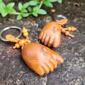 불교 업장소멸 복숭아나무 부처님 발 키링