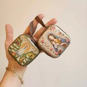 성모마리아 틴케이스 묵주 보관함