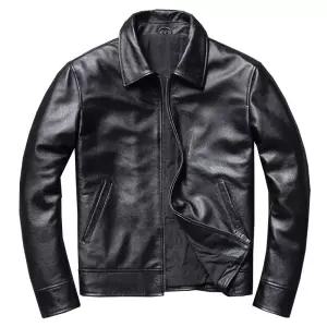 천연 소가죽 남성 라이더 재킷 싱글 빅사이즈 레더자켓 집업 오토바이 레더 겨울 천연소가죽