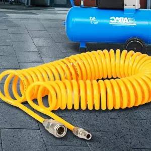 릴콤프레셔 산업용 고압 우레탄 코일 에어호스 공압 공기압 피팅