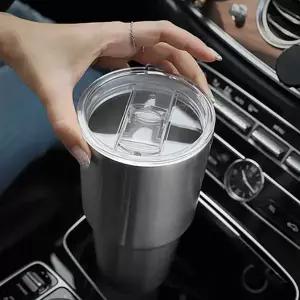 보온 보냉 텀블러 재활용 여행용 캠핑용 대용량 스텐 텀블러 휴대용 900ml 실버 뚜껑있는 음료수 가볍고