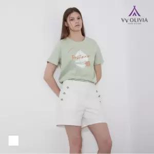 [올리비아로렌]스트라이프반바지VVBDS0L7141