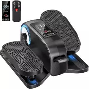 홈 오피스용 원격 조용한 휴대용 전동 착좌식 발 페달 운동기를 갖춘 시니어 미니 타원형 다리 운동기용