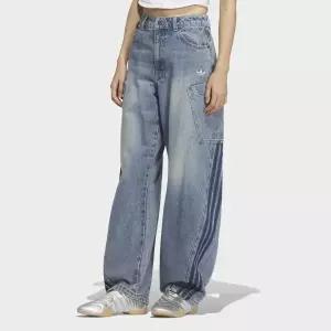 [아디다스오리지널스](본점)[여성]스타일리쉬하고 캐주얼한 편안함을 선사하는 루즈핏 데님 팬츠(KR2628)