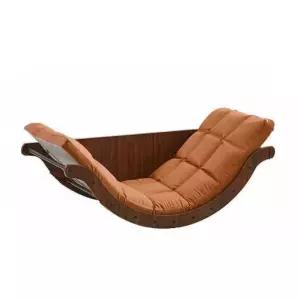 바나나 흔들의자 안락의자 라운지 스윙체어 빈백 침대 블랙/그레이면마방석