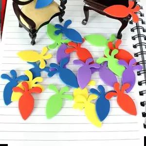 스티커 포인트스티커 반짝이스티커 홍당무 스펀지 장식 입체