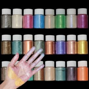 진주 빛 운모 분말 안료 오 손톱 반짝이 보석자동차 페인트아이섀도우슬라임비누에폭시 수지 DIY 염료