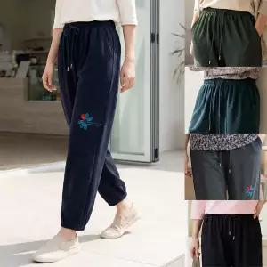 [엄마옷 로즈맘] 초전꽃자수밴딩바지