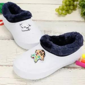 [콩심팥심]에이블 짱구 파자마 겨울 실내화