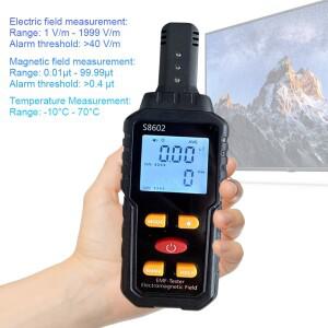 방사선 탐지기 휴대용 자동 EMF 측정기 전자기 테스터 가정용 사무실용 전자기 측정기