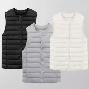 [알티피아]경량 라운드넥 패딩 조끼 한파 방한 누빔 솜 TK-1005234