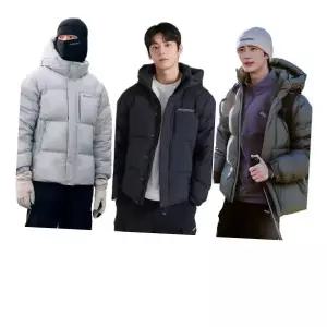 [디스커버리]24년 겨울 이월/할인 베른 고프코어 구스다운 숏패딩점퍼/자켓/세미오버핏/변우석패딩/후드...