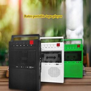 휴대용 카세트 플레이어 USB 플래시 드라이브 카세트 플레이어 내부 및 외부 장치