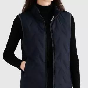 [셀러에이드]여성 겨울 작업조끼 패딩 깔깔이 방한 보온 이너조끼 2색