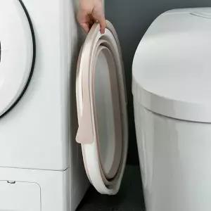 빨래 대야 다용도 발세탁 대용량 접이식 대야 세탁 캠핑 세숫대야 설거지통 휴대용 바구니 실리콘 바가지