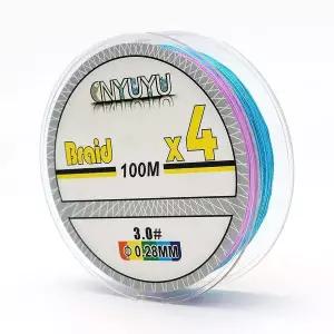 스트롱 4합사 낚싯줄 3호 100m PE 라인 오색합사줄 PE