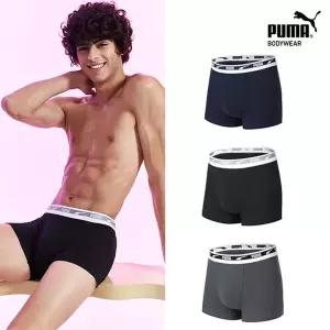 [NS홈쇼핑][푸마] 남성 데일리 소프트 코튼 드로즈 3종 세트[35606243]