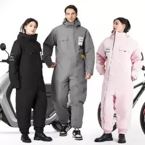 겨울 방한슈트 우주복 점프슈트 오토바이 일체형 라이더 배달 스즈끼복 작업복 C30