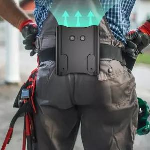 등풍기 허리 선풍기 오렌지블랙 부착형 허리선풍기 냉각