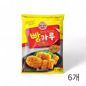 오뚜기 빵가루 1Kg X 6개 식당 대용량 돈까스튀김옷