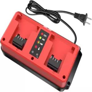 밀워키 M18 배터리 충전기 48-59-1808 48-59-1812용 레이수다 18V 교체 14.4V-18V XC 리튬 이온 48-11-1815